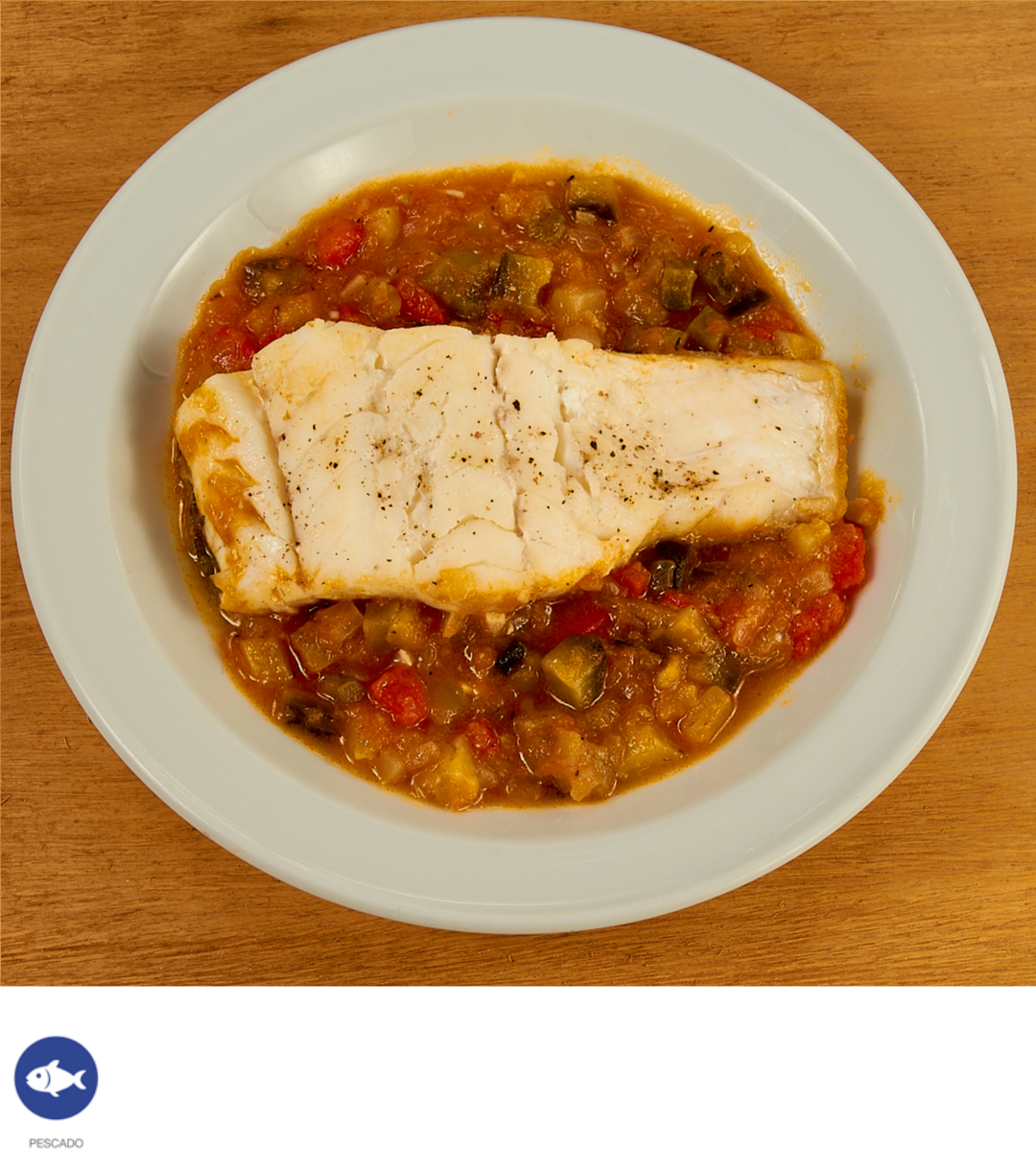 Bacalao con pisto de berenjena - ensupuntoadomicilio