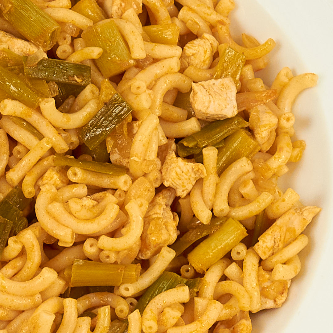 Fideuá de pollo y ajetes - ensupuntoadomicilio