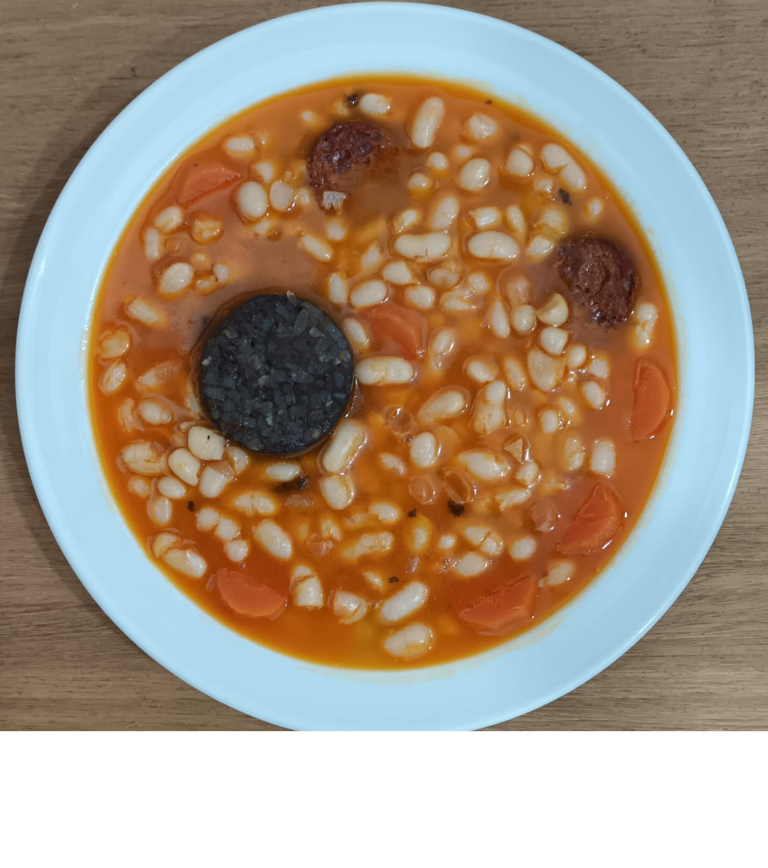 Alubia blanca con chorizo y morcilla