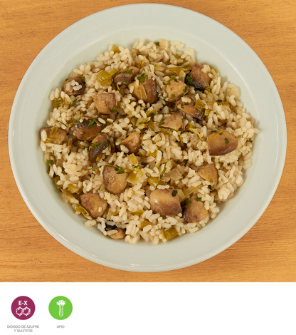 Arroz bomba con champiñones - ensupuntoadomicilio