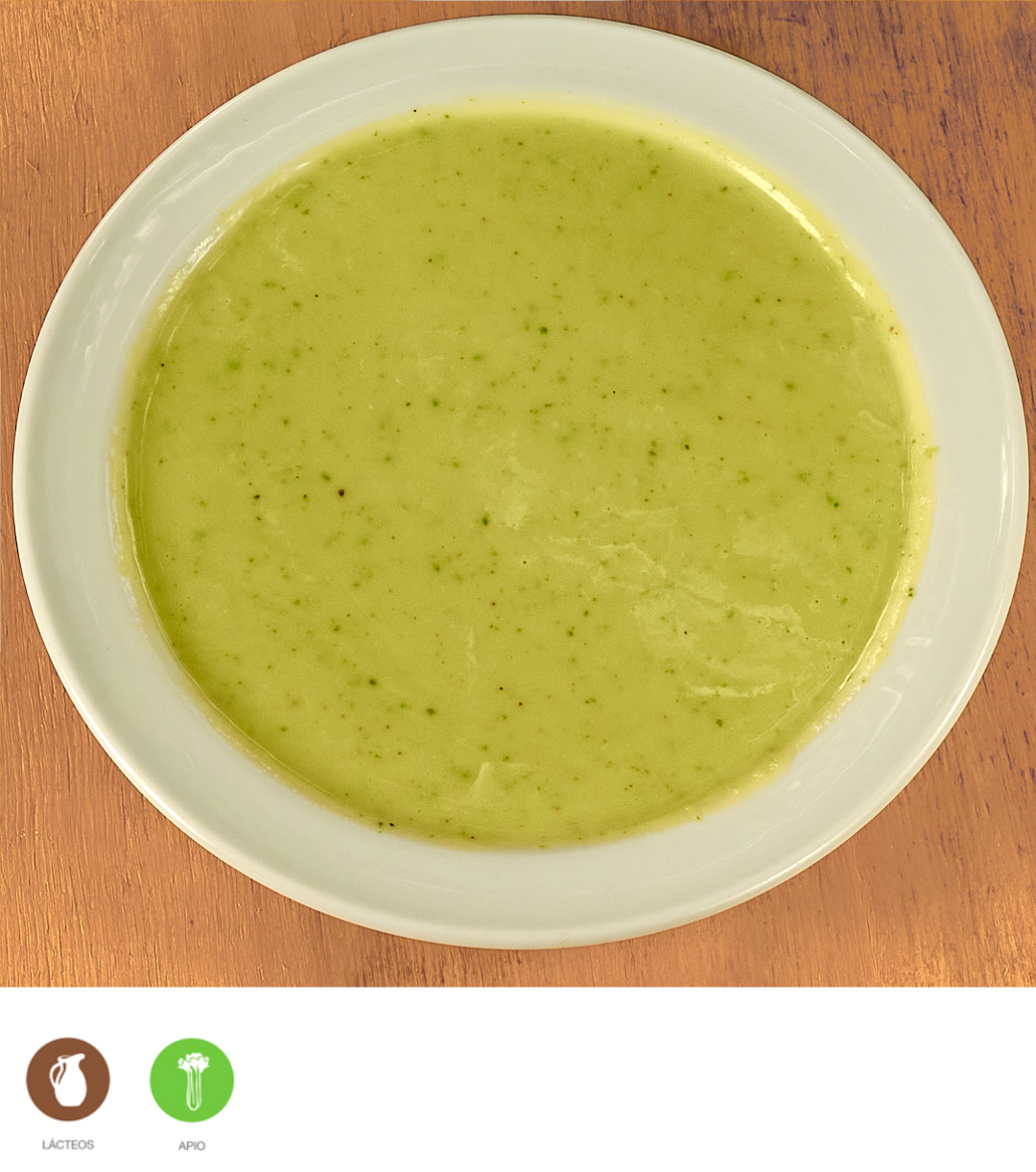 Crema de calabacín y albahaca - ensupuntoadomicilio