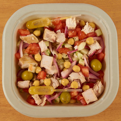 Ensalada de garbanzos con bonito