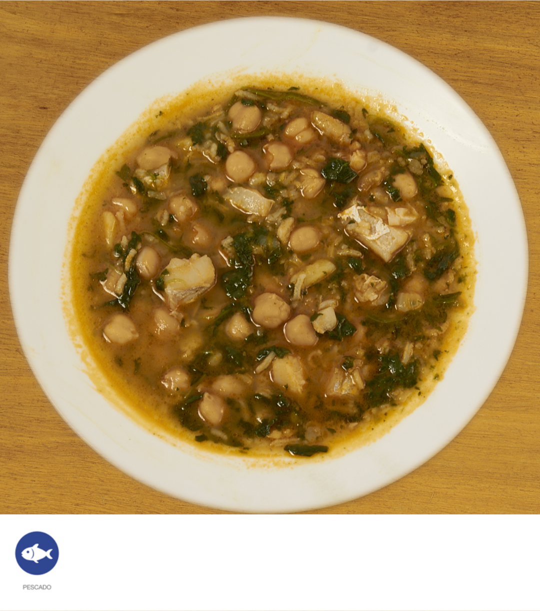 Garbanzos con bacalao y espinacas - ensupuntoadomicilio