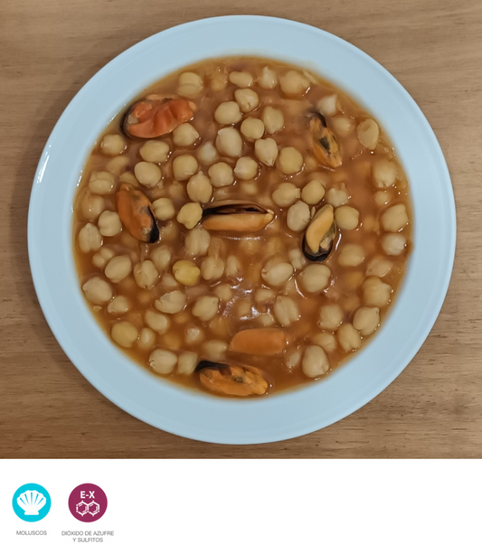 Garbanzos con mejillones - ensupuntoadomicilio