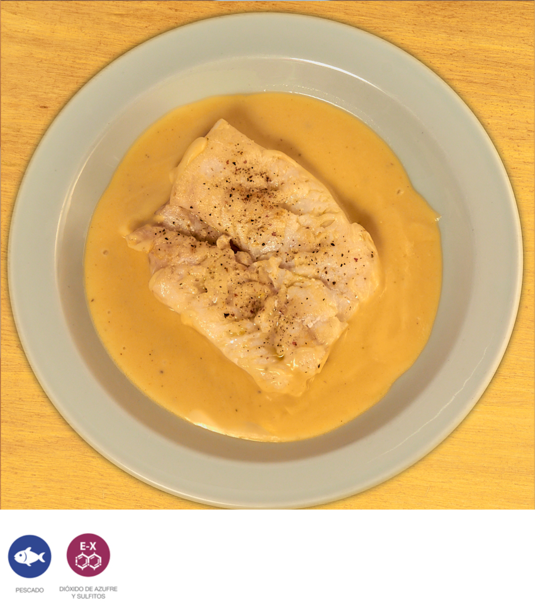 Merluza con crema de coliflor - ensupuntoadomicilio