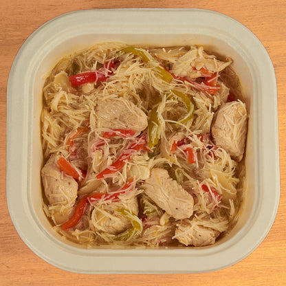 Noodles de arroz con pavo - ensupuntoadomicilio