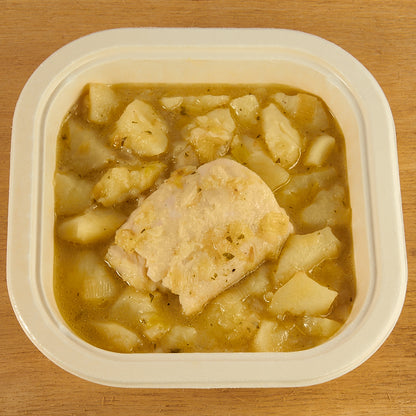 Patatas con merluza - ensupuntoadomicilio