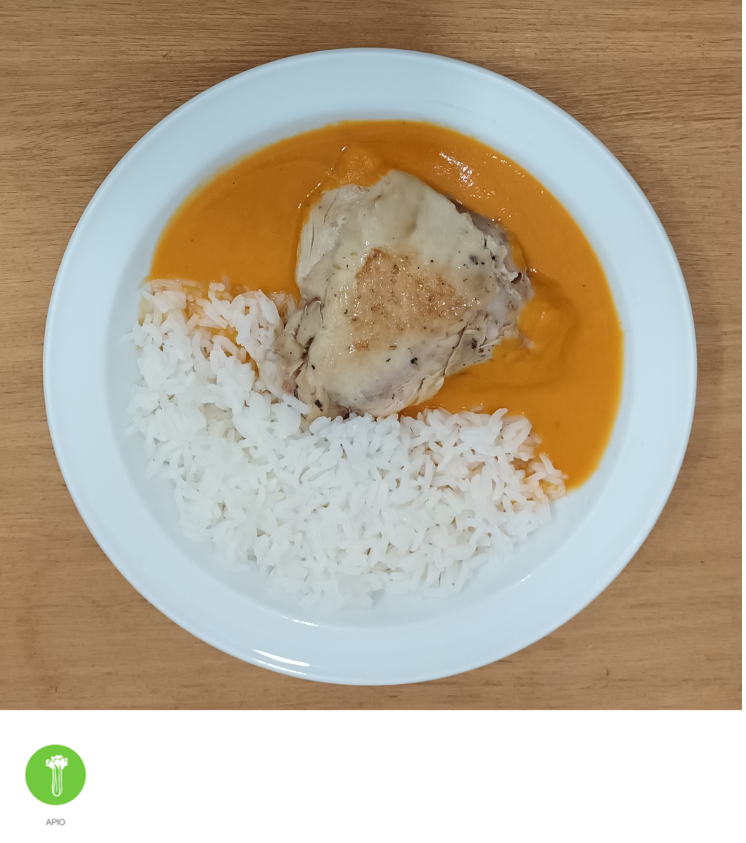 Pollo a la naranja con arroz jazmín - ensupuntoadomicilio
