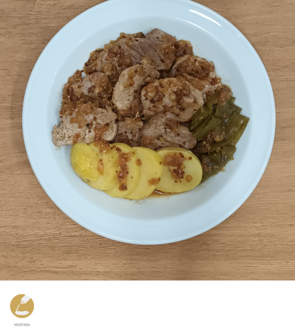 Solomillo de cerdo en salsa de mostaza y miel - ensupuntoadomicilio