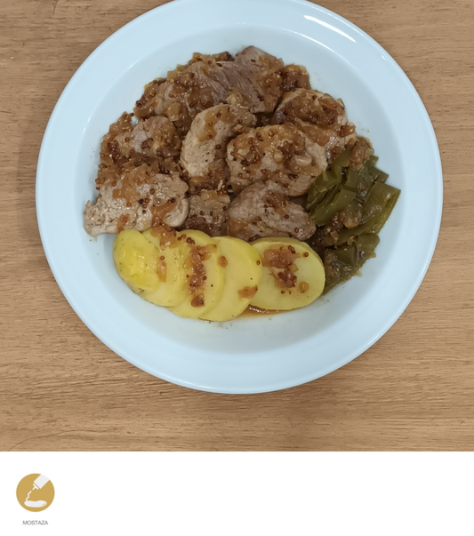 Solomillo de cerdo en salsa de mostaza y miel - ensupuntoadomicilio